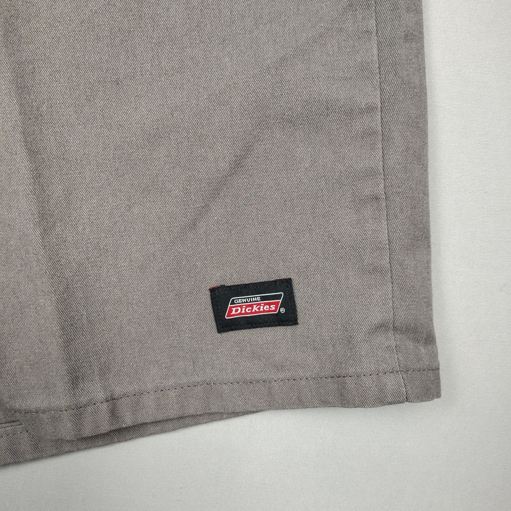 Genuine Dickies Shorts Mens 36 Grey Flat Front Work Twill Blend GR630VG - Picture 4 of 9